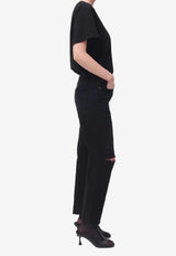 90'S Mid Rise Cropped Jeans Agolde Black