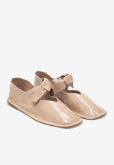 Hereu Llasada Knotted Strap Ballet Flats Cream WFR23LLSH001LE/M_HEREU-CR